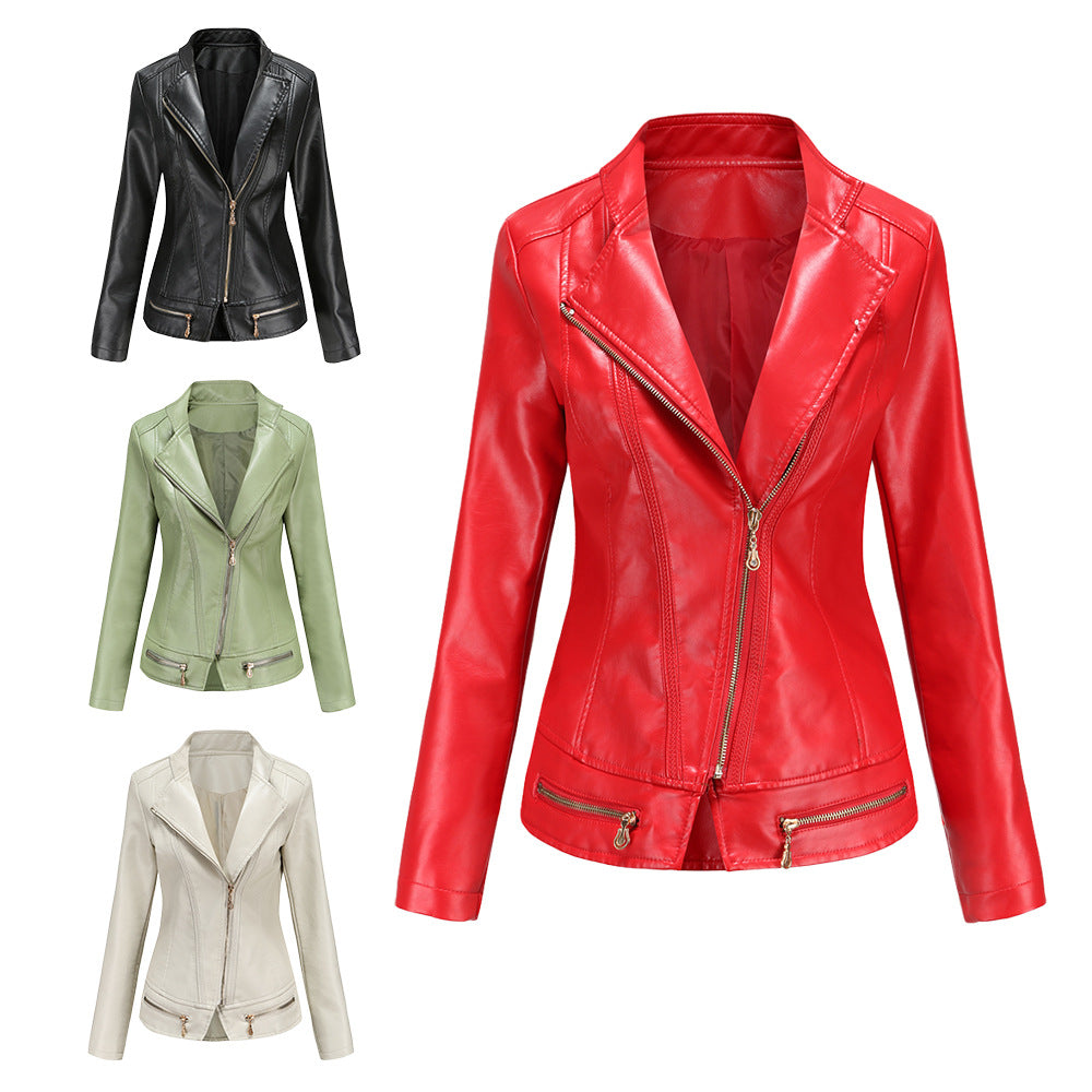 Women's Fashion Leather Thin Casual Hot Jackets