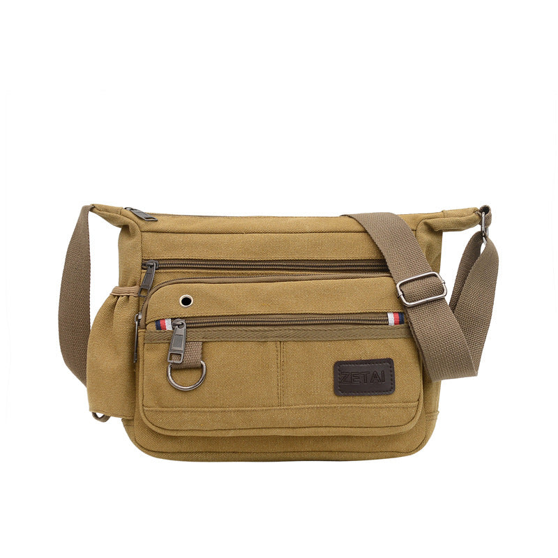 Men's Capacity Zipper Can Hold Big Water Men's Shoulder Bags