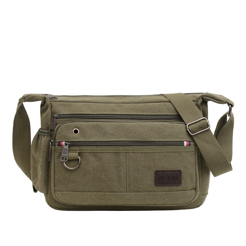 Men's Capacity Zipper Can Hold Big Water Men's Shoulder Bags