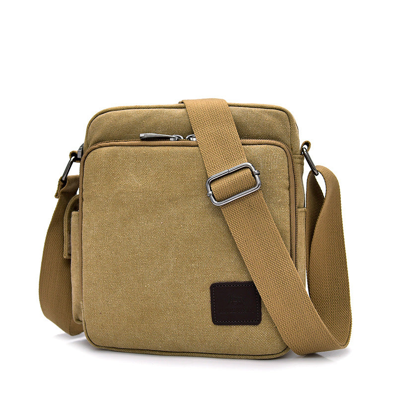 Men's Canvas Vintage Military Fan With For Men's Messenger Bags