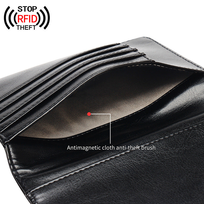 Passport Jacket Golden Badge Multiple Slots Card Holder