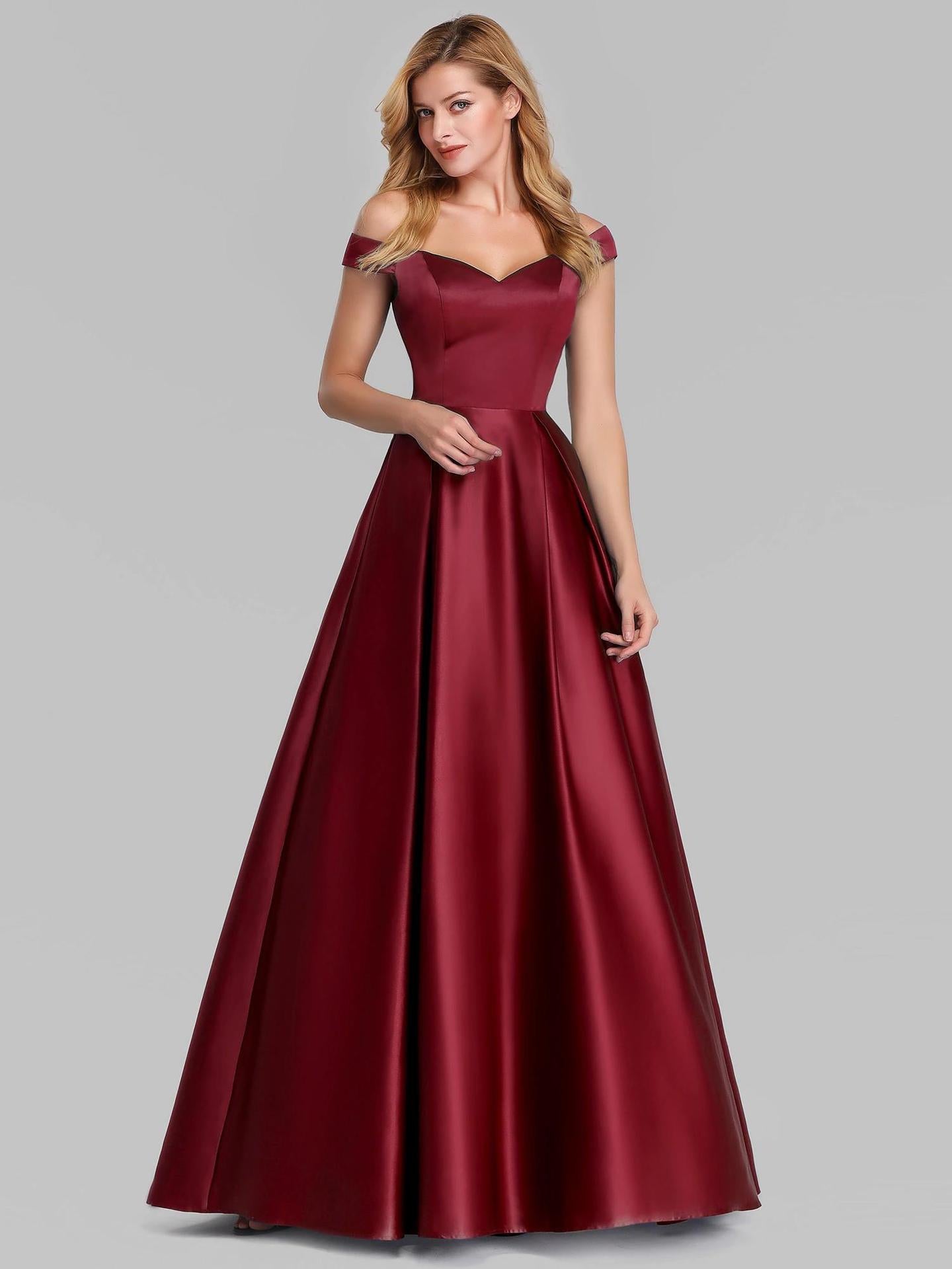Women's Solid Color Long Retro Formal Dress Dresses