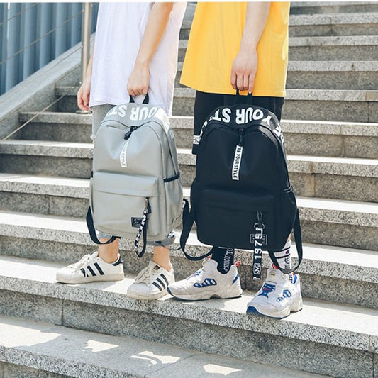 Women's & Men's & Spring Fashion Letter Large Capacity Backpacks