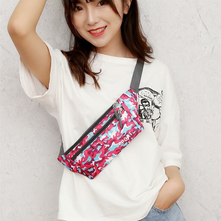 Women's Nylon Cloth Camouflage Fashion Stall Men's Waist Packs