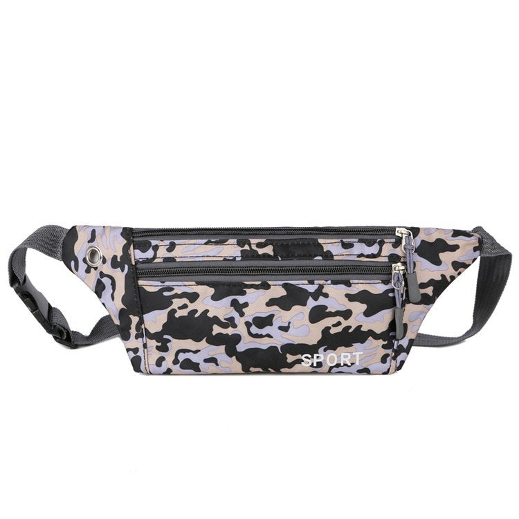 Women's Nylon Cloth Camouflage Fashion Stall Men's Waist Packs