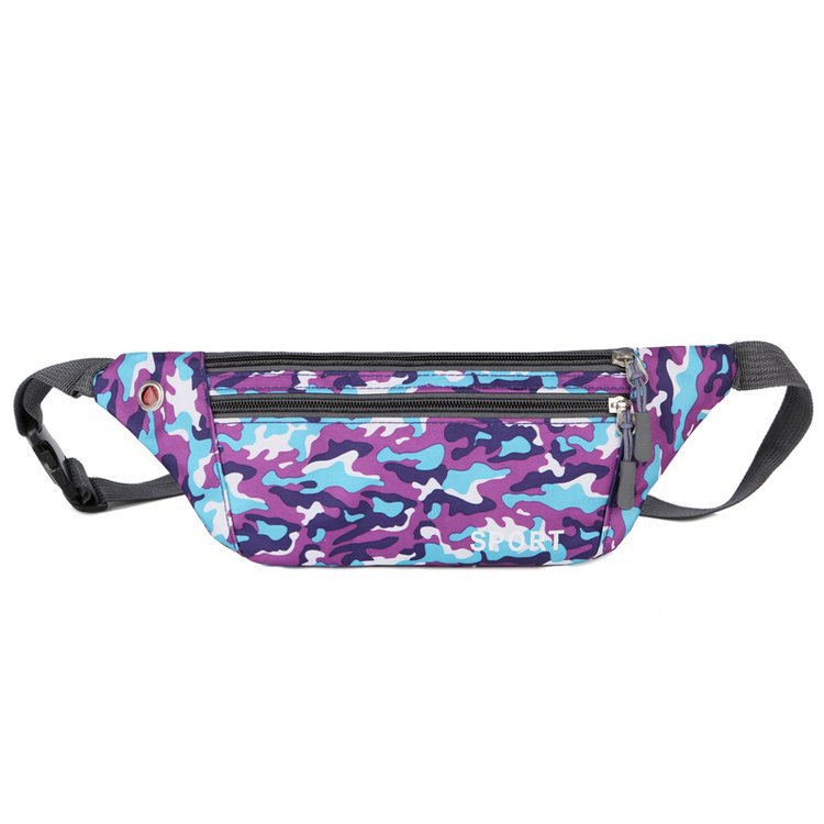 Women's Nylon Cloth Camouflage Fashion Stall Men's Waist Packs