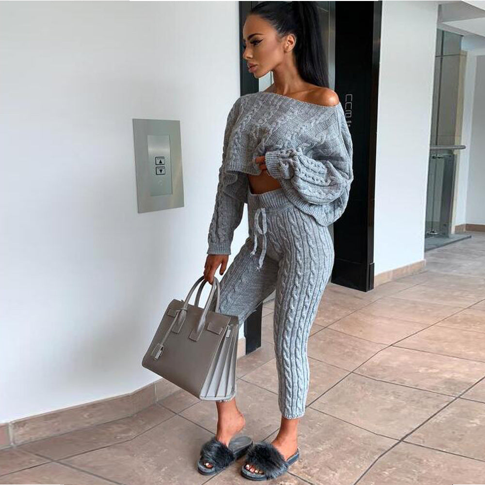 New Versatile Durable Set Woolen Trousers Fashion Casual Suit