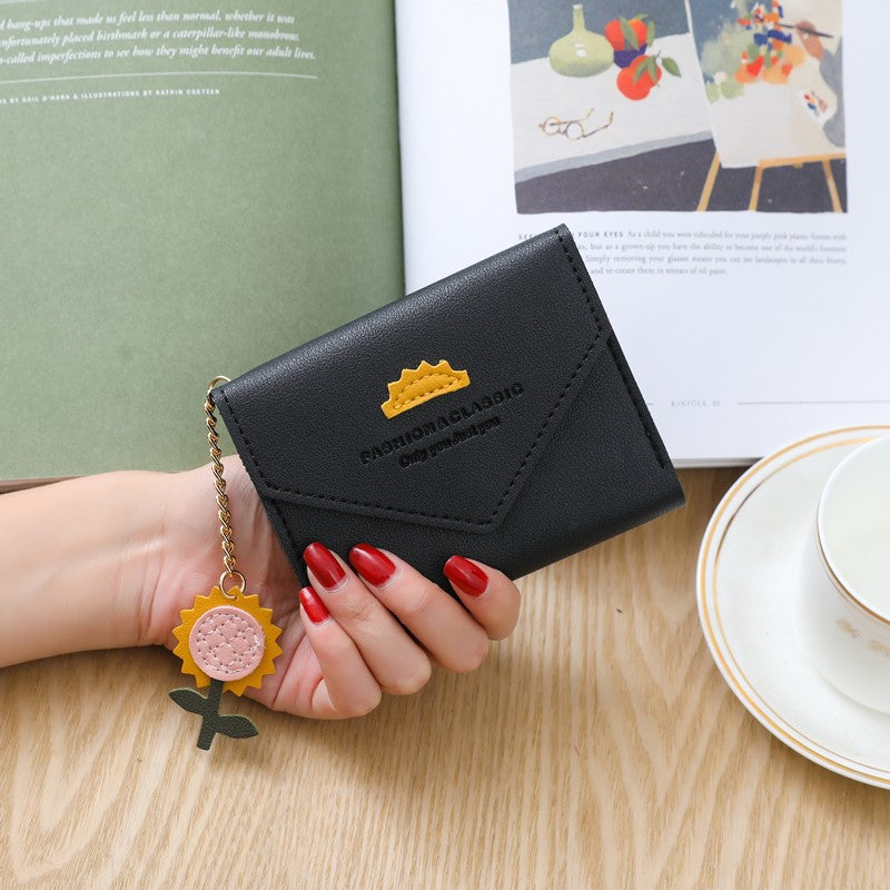 Women's Short Chic Simple Mini Hasp Ladies Wallets