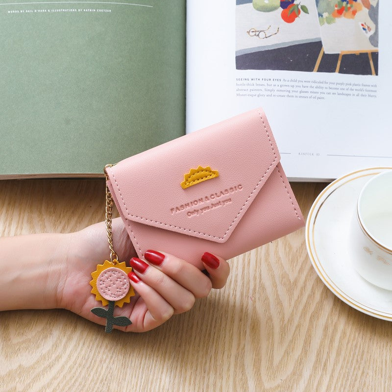 Women's Short Chic Simple Mini Hasp Ladies Wallets