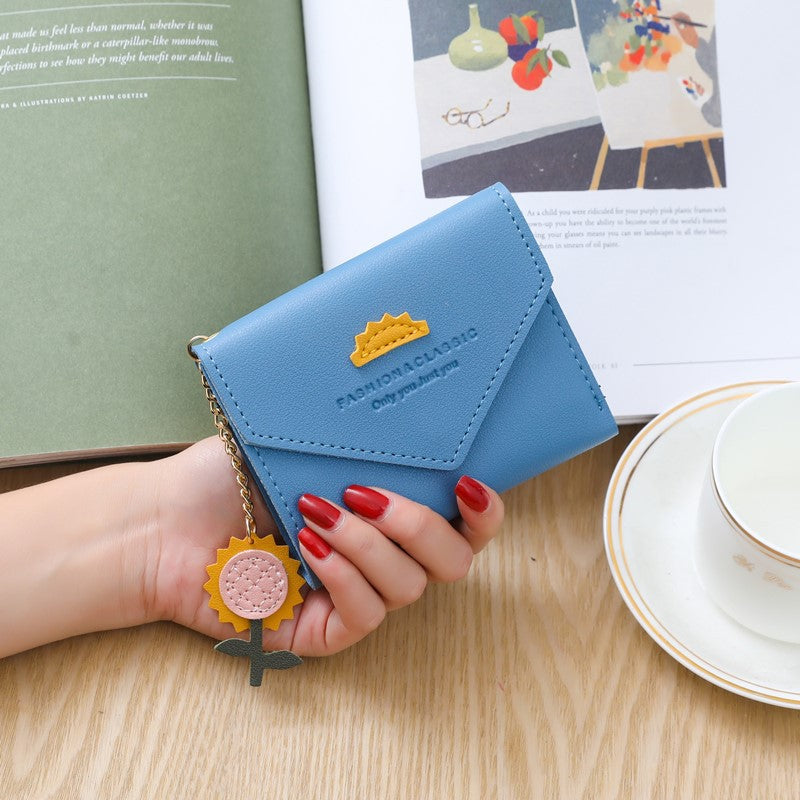 Women's Short Chic Simple Mini Hasp Ladies Wallets