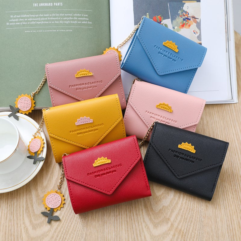 Women's Short Chic Simple Mini Hasp Ladies Wallets