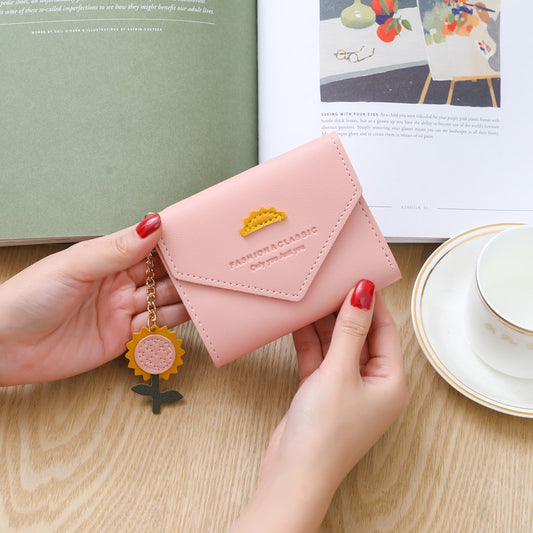 Women's Short Chic Simple Mini Hasp Ladies Wallets