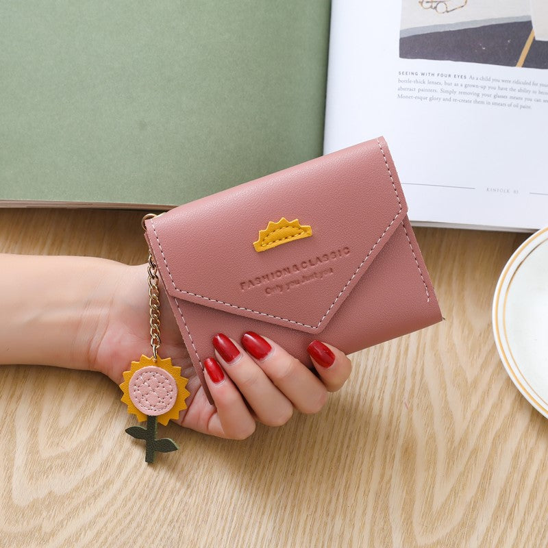 Women's Short Chic Simple Mini Hasp Ladies Wallets