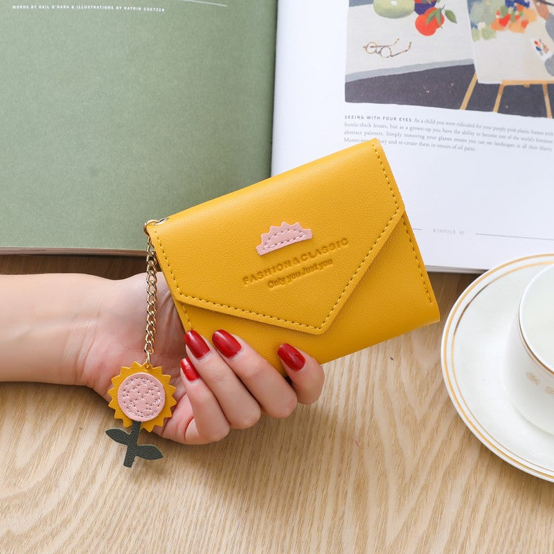 Women's Short Chic Simple Mini Hasp Ladies Wallets