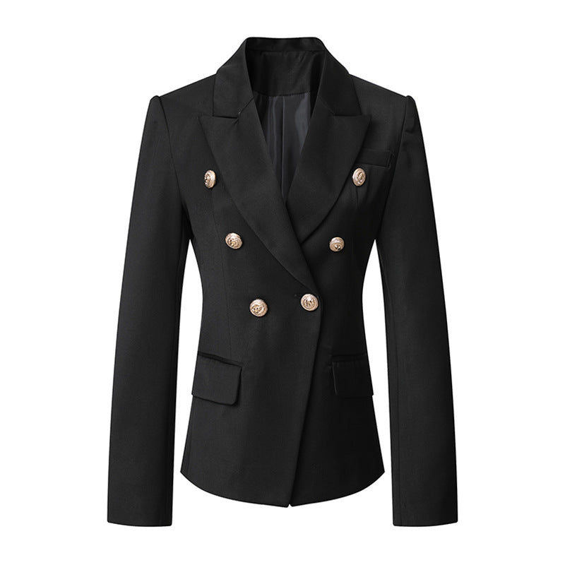 Women's Breasted Solid Color Slim Fit Slimming Blazers