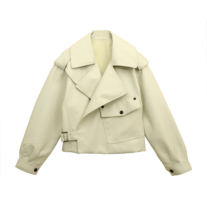 Women's Spring Street Hipster Korean Style Long Sleeve Lapel Jackets