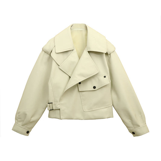 Women's Spring Street Hipster Korean Style Long Sleeve Lapel Jackets