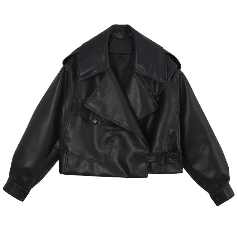 Women's Spring Street Hipster Korean Style Long Sleeve Lapel Jackets