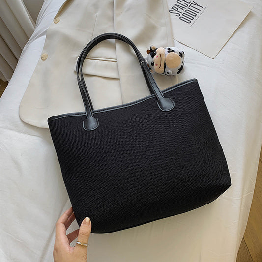 Women's Korean Simple Versatile Large Capacity Canvas Bags
