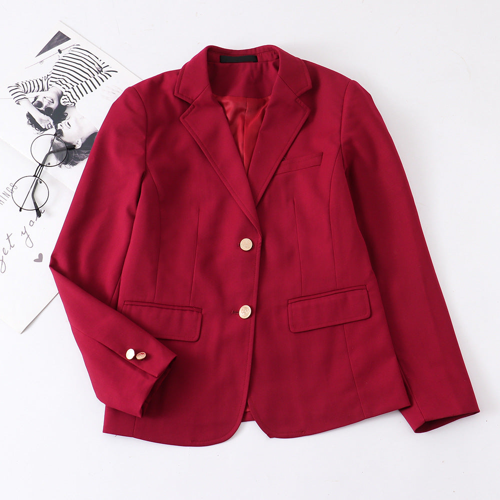 Women's University Style Interview Occupation College Work Small Suit