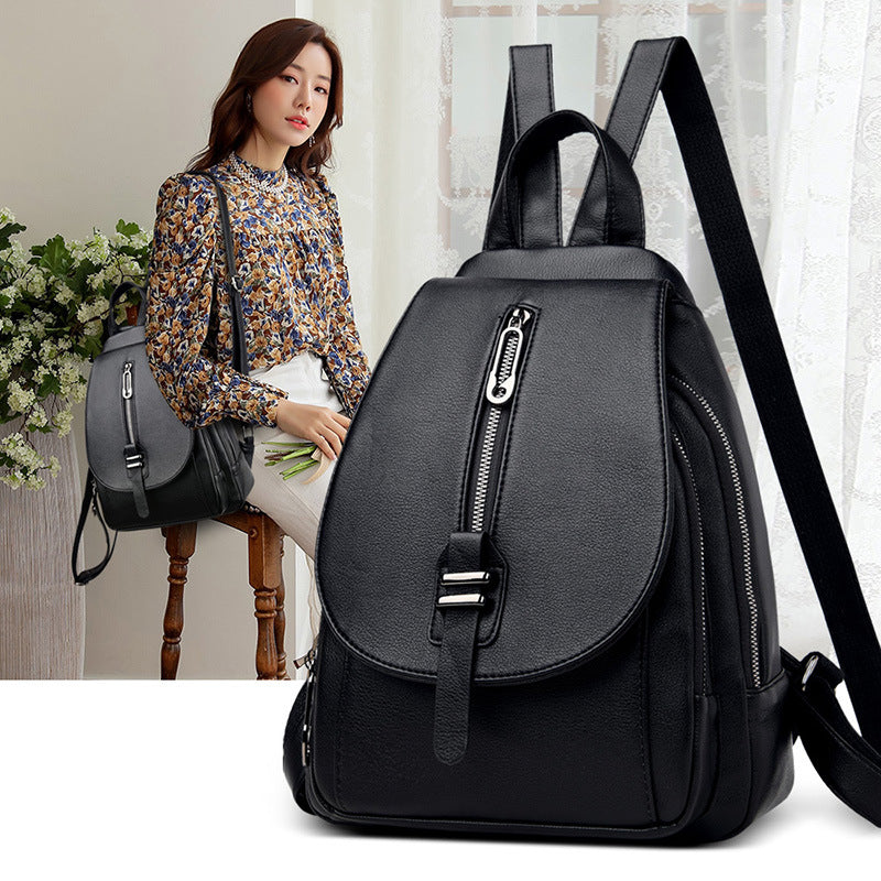 Women's Korean Fashion Moisture Leisure College Style Backpacks