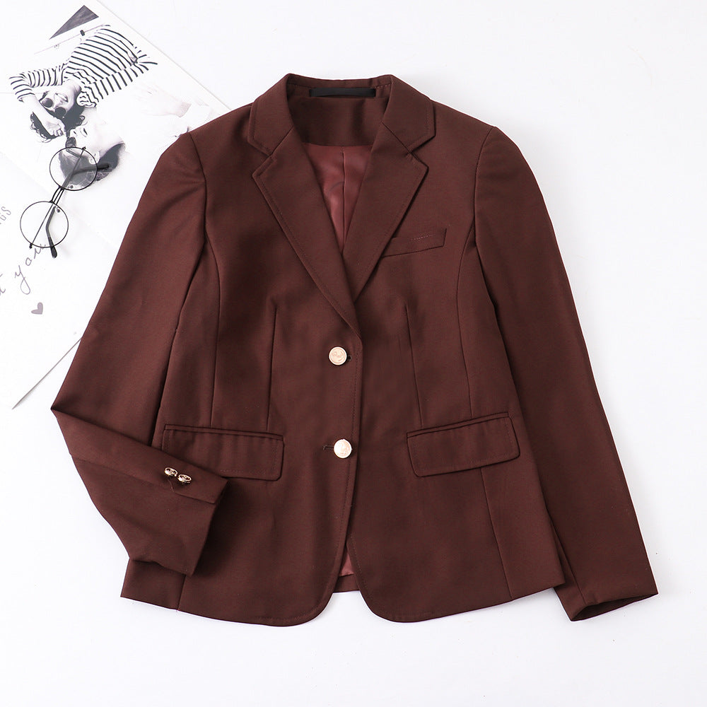 Women's University Style Interview Occupation College Work Small Suit