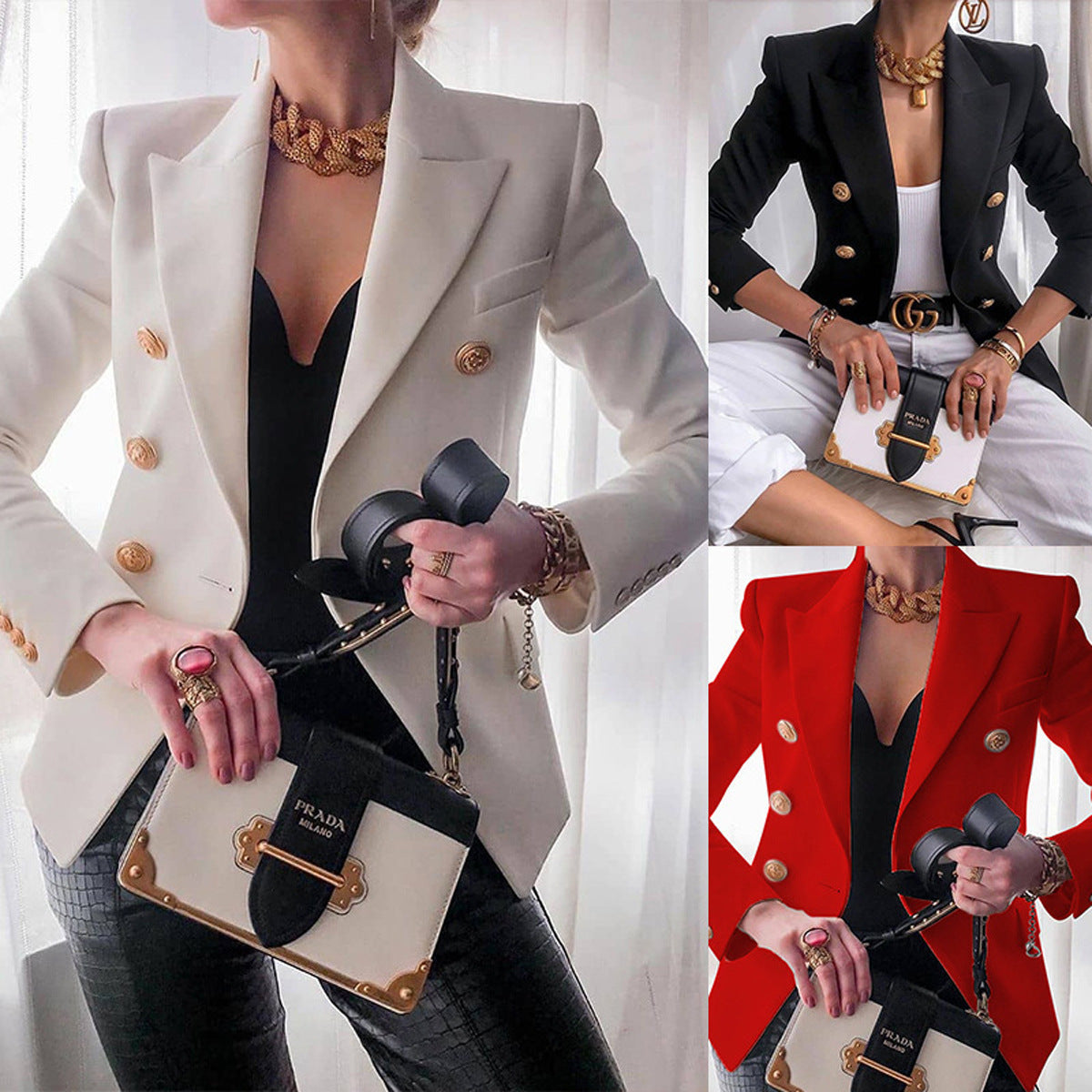 Classy Women's Solid Color Fashionable Casual Coats