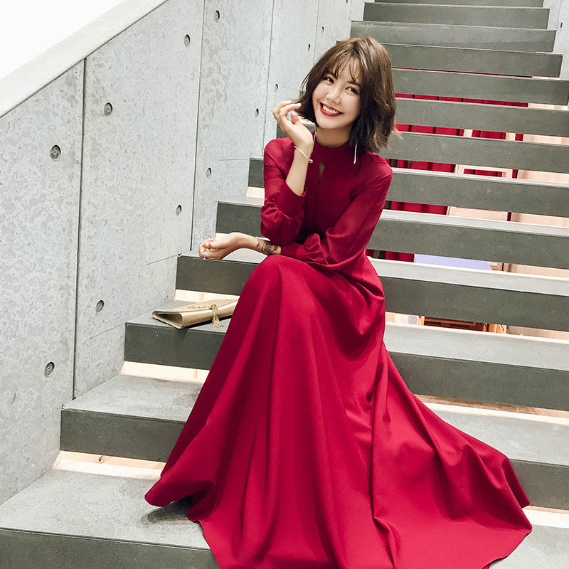 Dress Female Birthday Small Party Toast Wedding Dresses