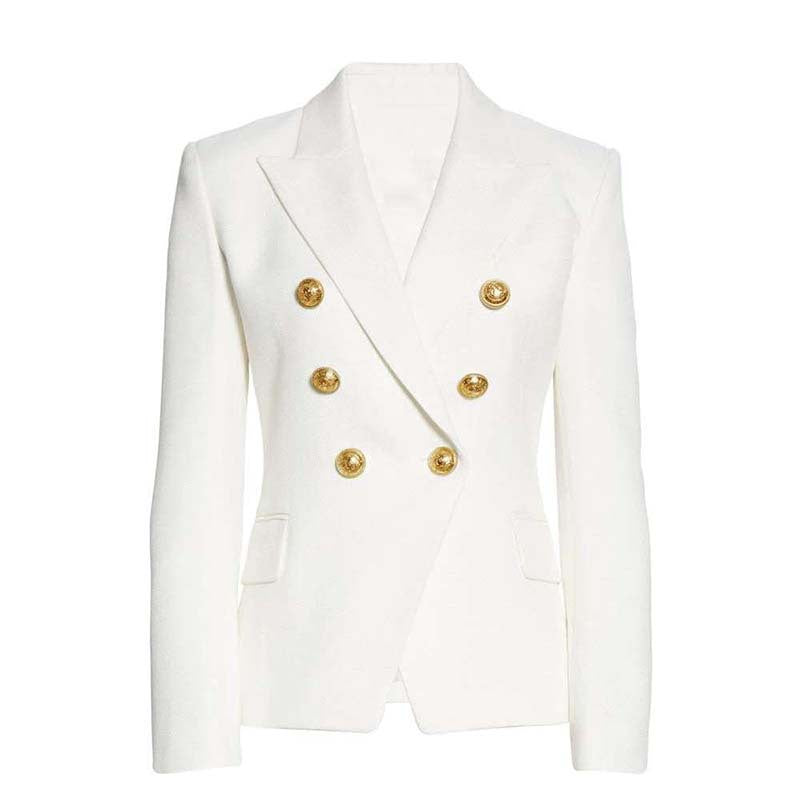 Women's Breasted Solid Color Slim Fit Slimming Blazers