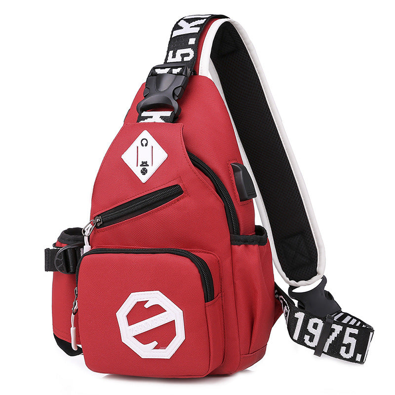 Men's Durable Beautiful Canvas Fashion Rand Men's Chest Bags