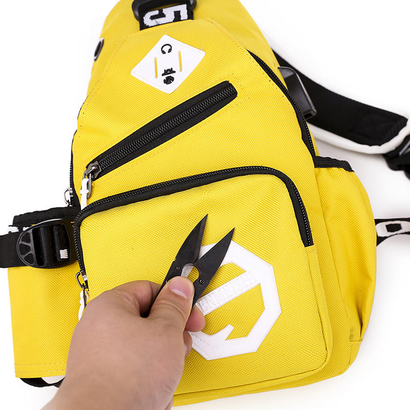 Men's Durable Beautiful Canvas Fashion Rand Men's Chest Bags