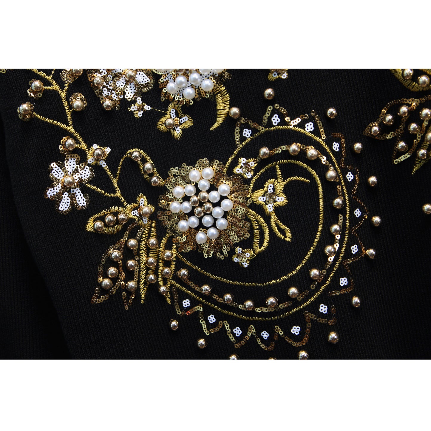 Women's Autumn Sequin Bead Long-sleeved Trousers Two-piece Suits