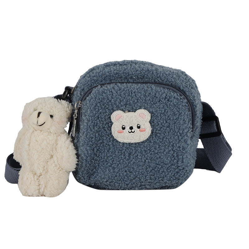 Vintage Style Cute Bear Lovely Lamb Crossbody Bags