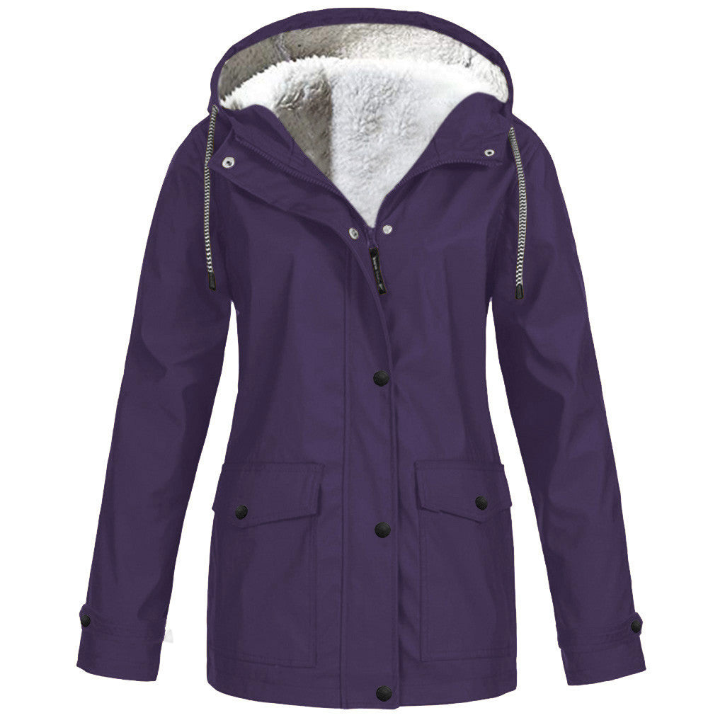 Cool Durable Fleece Outdoor Mountaineering Hooded Coats