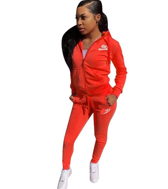 Women's Sportswear Slim Fit Fashion Casual Two-piece Suits