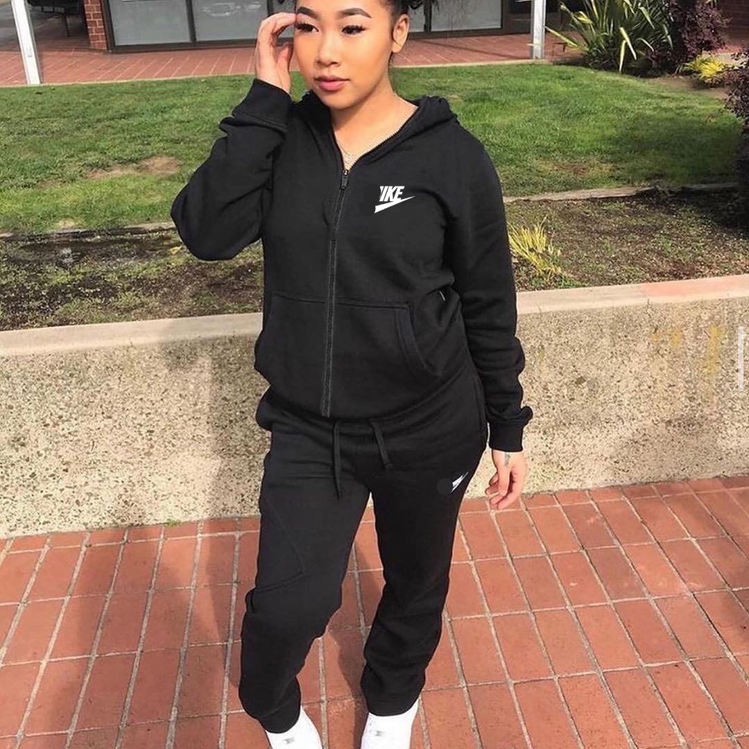 Women's Sportswear Slim Fit Fashion Casual Two-piece Suits