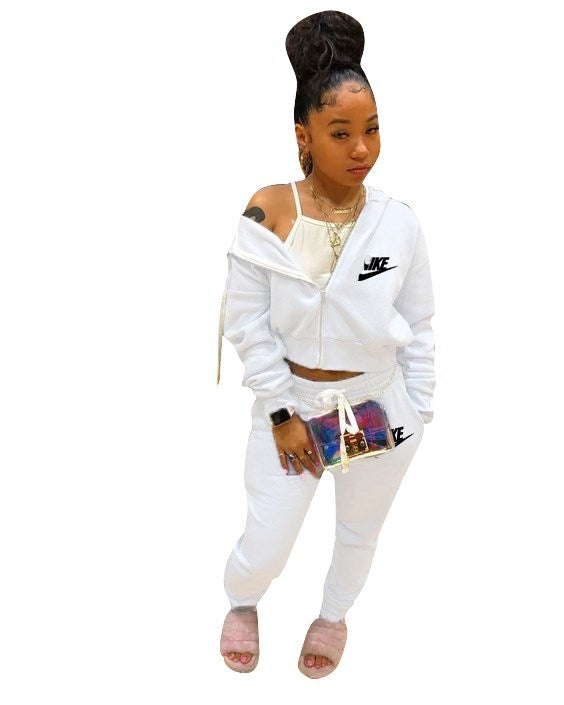 Women's Sportswear Slim Fit Fashion Casual Two-piece Suits