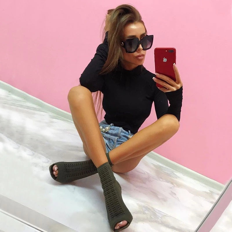 Cool Women's Fashion High Collar Sexy Women's Jumpsuit/clothing
