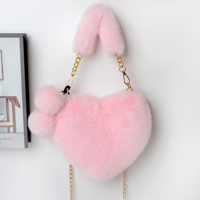 Attractive Versatile Classy Cool Heart Heart-shaped Shoulder Bags