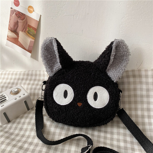 Lamb Wool Female Fashion Plush Cartoon Bags