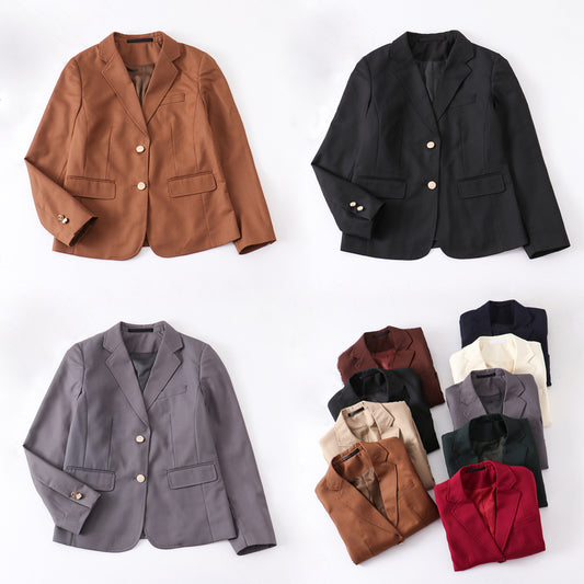 Women's University Style Interview Occupation College Work Small Suit