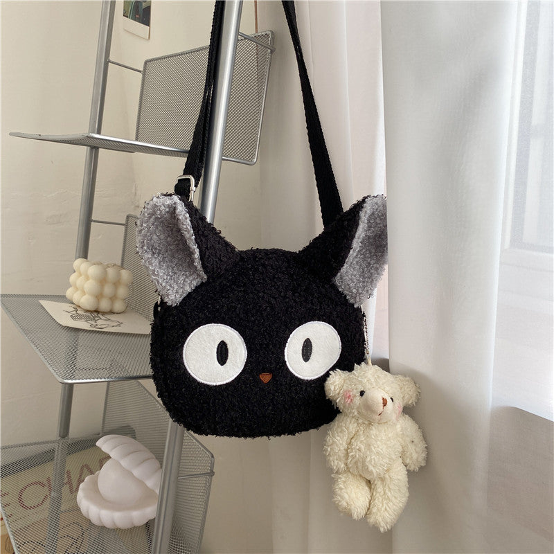 Lamb Wool Female Fashion Plush Cartoon Bags