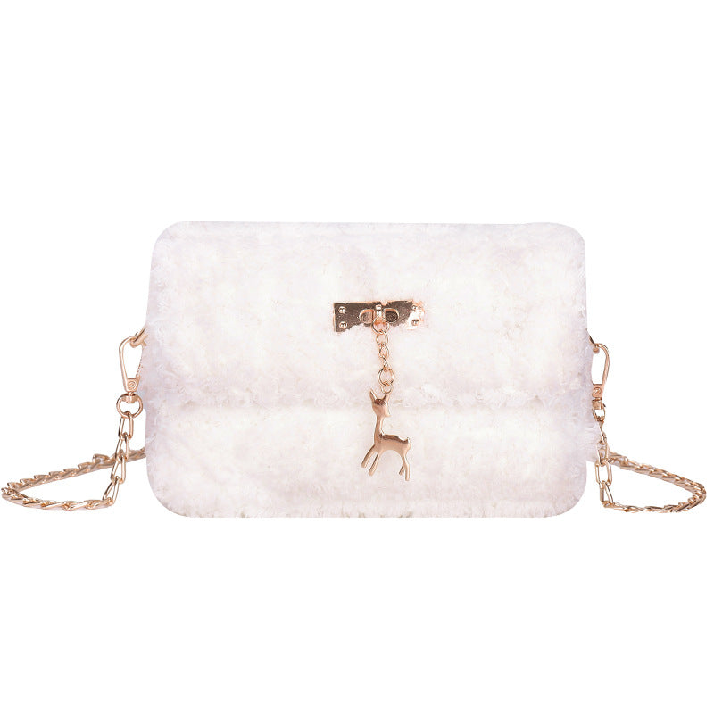 Women's Hand-woven Material Homemade Wool Ice Bar Crossbody Bags