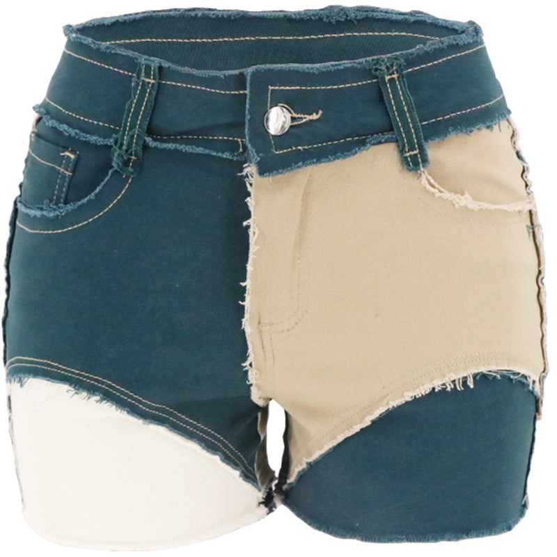 Women's Summer High Quality Mosaic Elastic Denim Women's Jeans