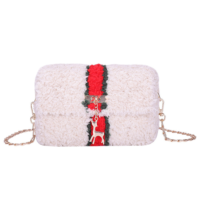 Women's Hand-woven Material Homemade Wool Ice Bar Crossbody Bags