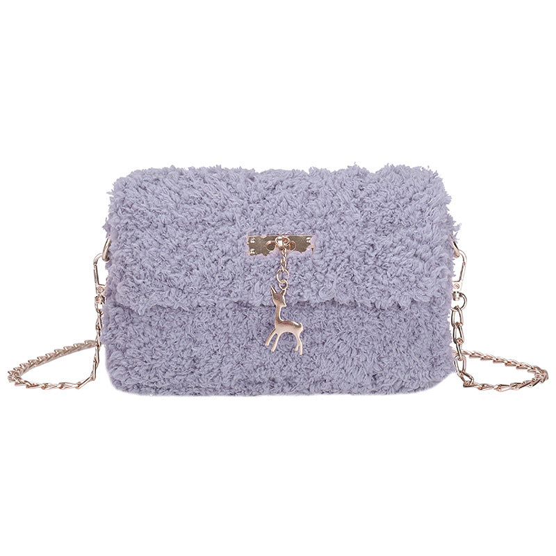 Women's Hand-woven Material Homemade Wool Ice Bar Crossbody Bags
