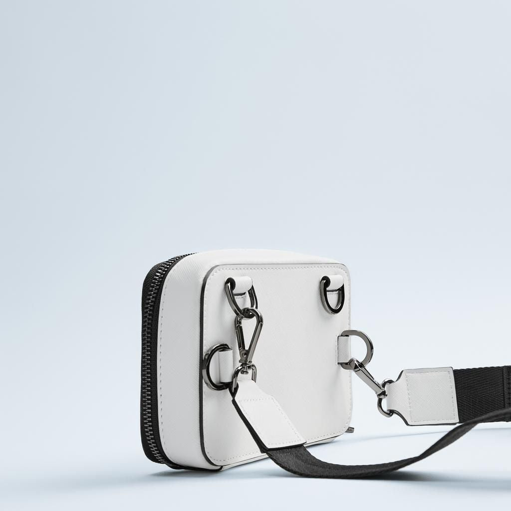 Men's Fashion White Rectangular Mini Envelope Men's Messenger Bags