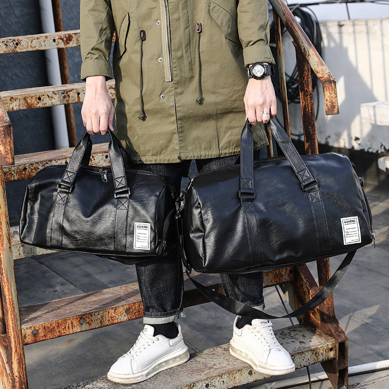 Women's & Men's & Leather Training Short Distance One Travel Bags