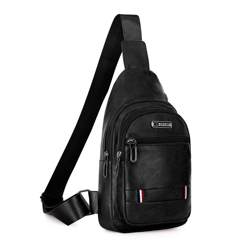 Men's Large Capacity Trendy Stylish Versatile Leather Men's Waist Packs