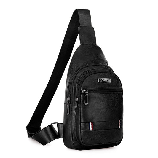 Men's Large Capacity Trendy Stylish Versatile Leather Men's Waist Packs